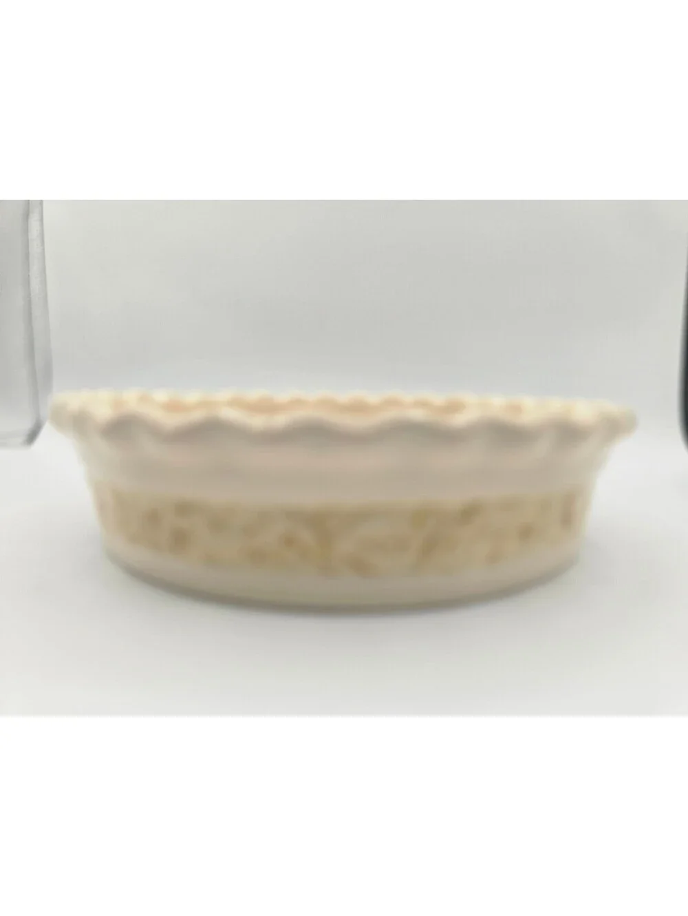 Vintage Americana Arts & Crafts Thanksgiving Pie Dish Attrib Russ Berrie